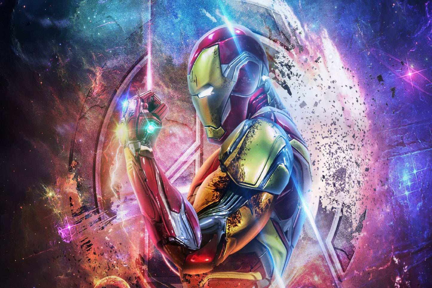 Iron Man Infinity Stones Comic Book Poster Print Wall Art