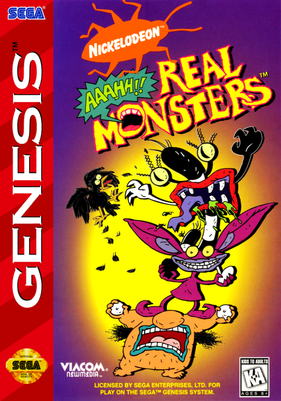 Aaahh!! Real Monsters (Usa) Genesis Print Poster