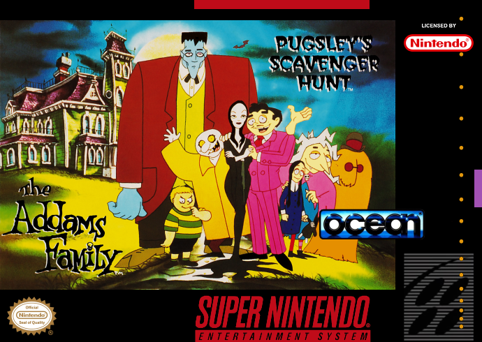 Addams Family, The Pugsley S Scavenger Hunt (Usa) Snes Print Poster