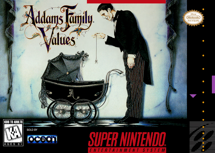Addams Family Values (Usa) Snes Print Poster