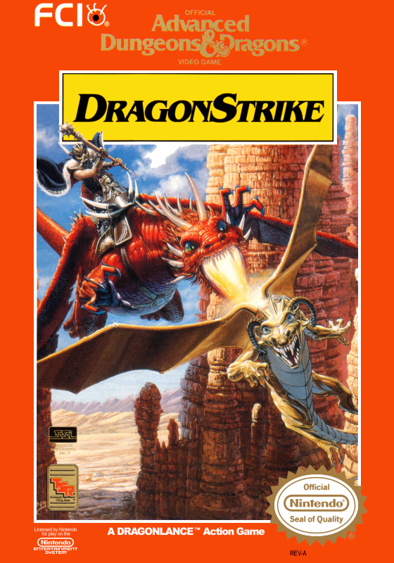 Advanced D&D Dragonstrike (Usa) Nes Print Poster