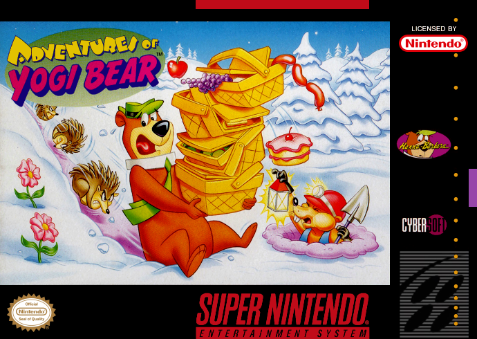 Adventures Of Yogi Bear (Usa) Snes Print Poster
