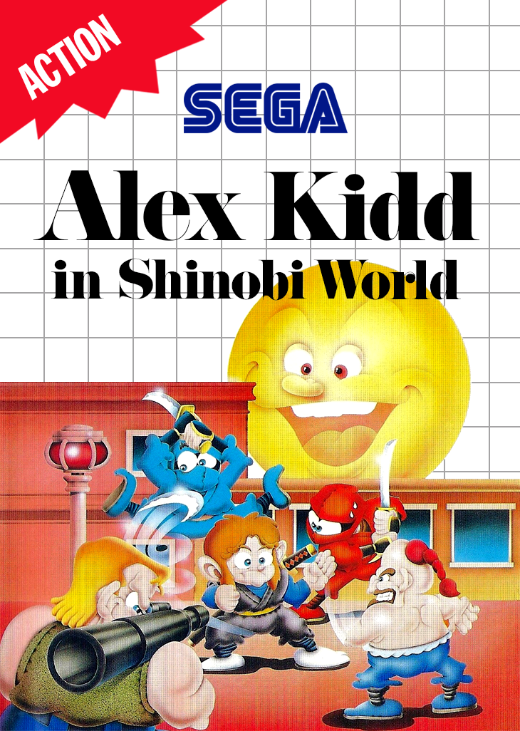 Alex Kidd In Shinobi World Sega Master System Print Poster