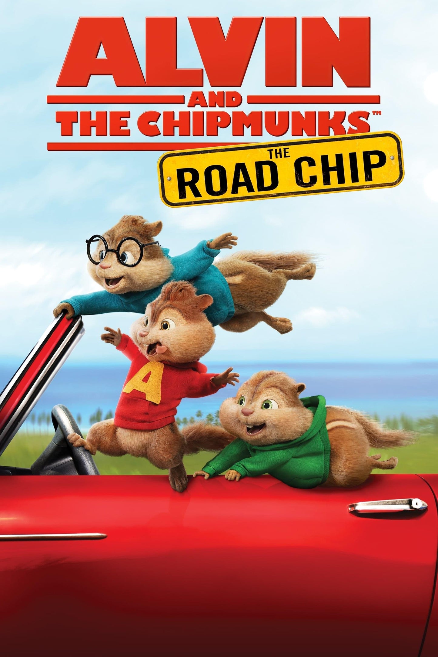 Alvin And The Chipmunks The Road Chip (2015) Movie Poster