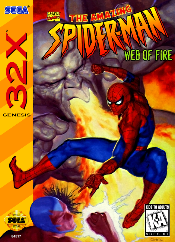 Amazing Spider Man, The Web Of Fire Sega 32X Print Poster