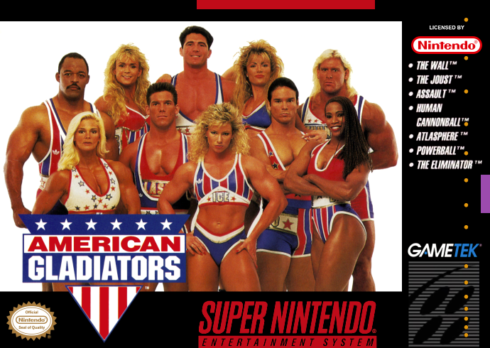 American Gladiators (Usa) Snes Print Poster