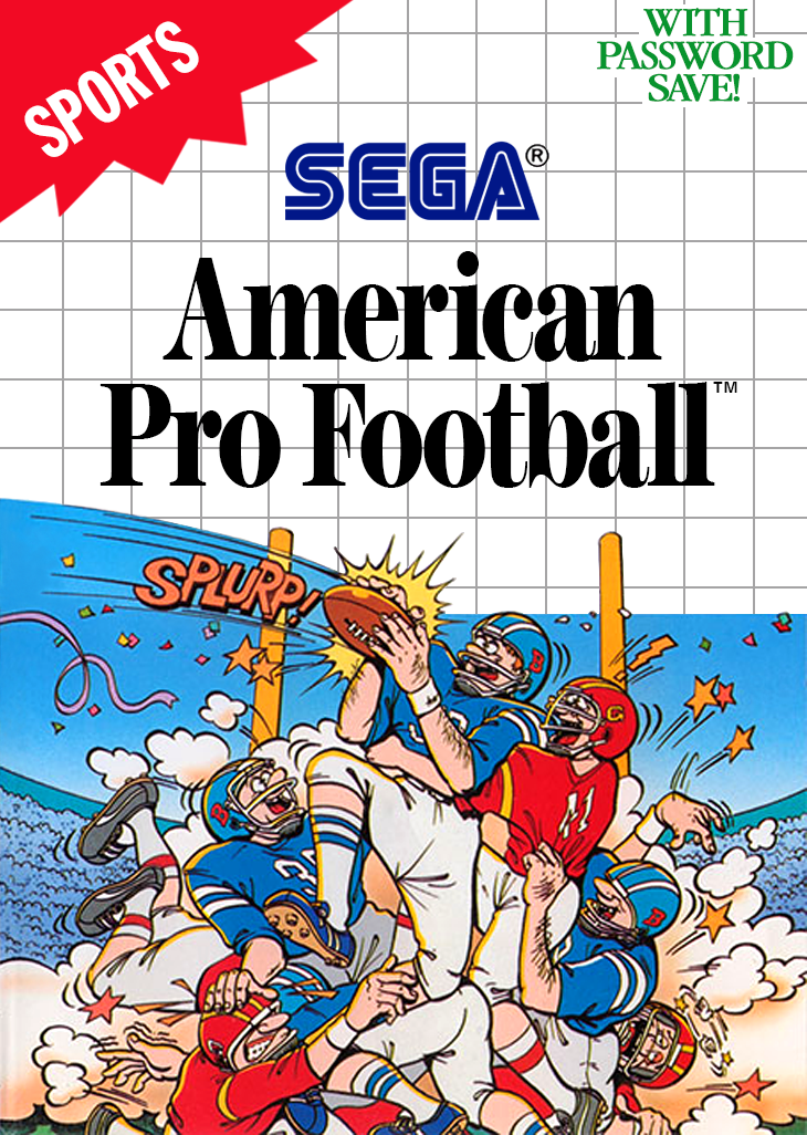 American Pro Football Sega Master System Print Poster