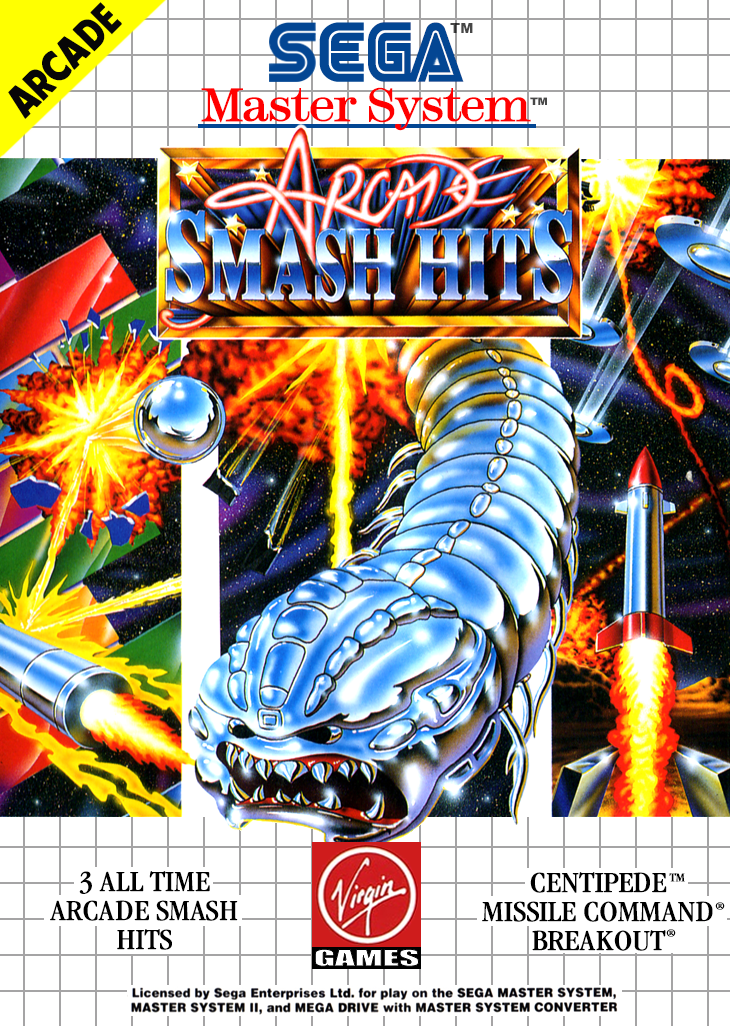 Arcade Smash Hits Sega Master System Print Poster