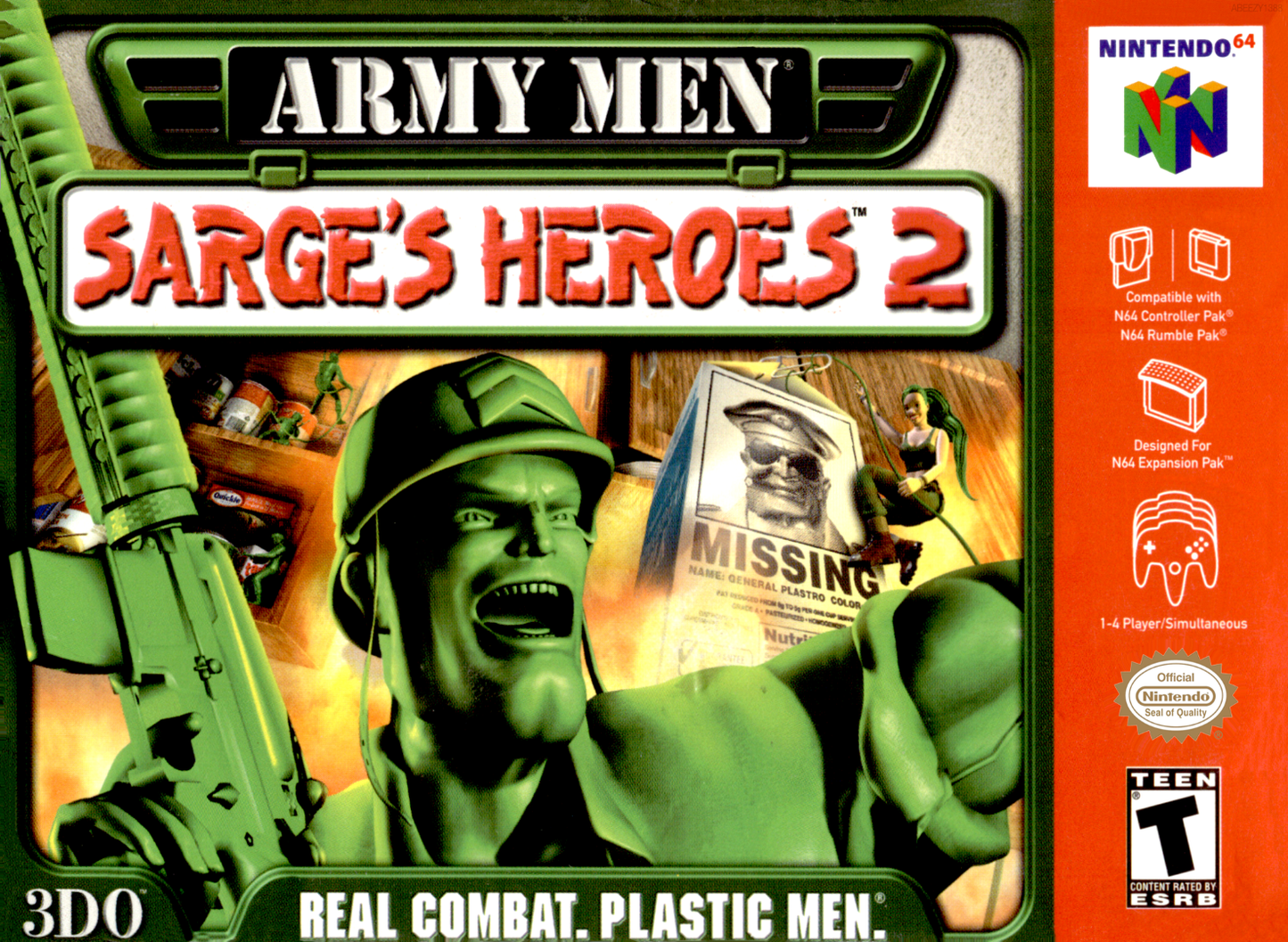 Army Men Sarge S Heroes 2 N64 Print Poster