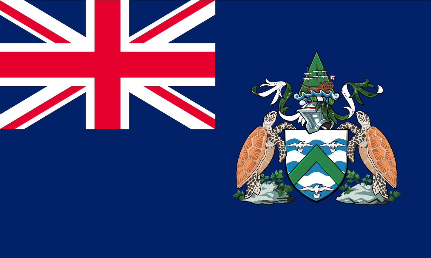 Ascension Island Flag Print Poster