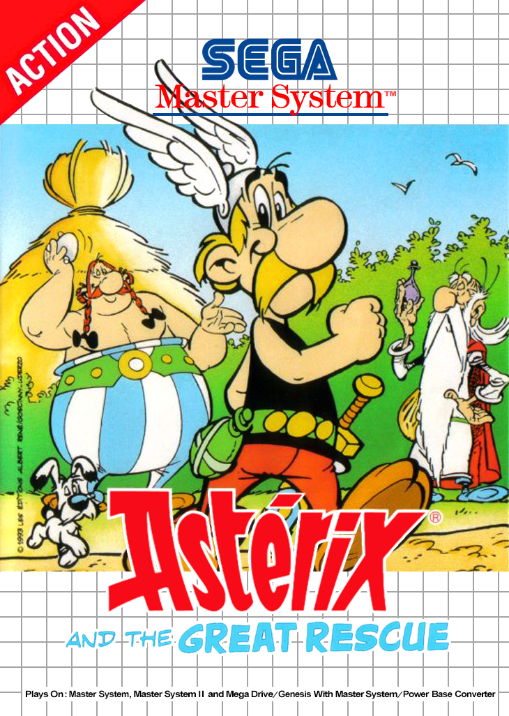 Asterix And The Great Rescue Sega Master System Print Poster