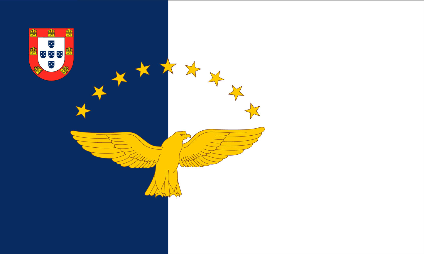 Azores Flag Print Poster