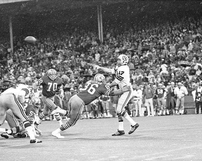 Billy Kilmer Vs 49Ers Glossy Photo Washington Redskins Print Poster