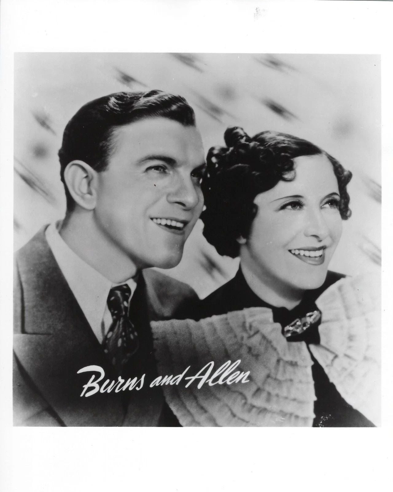 Burns & Allen Show Comedy George Gracie Tv Wide Border 300 Piece Jigsaw Puzzle