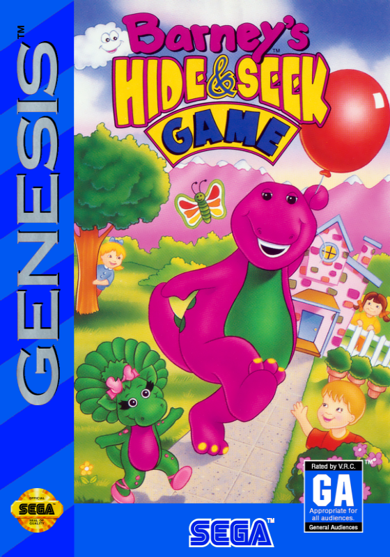 Barney S Hide And Seek Game (Usa) Genesis Print Poster