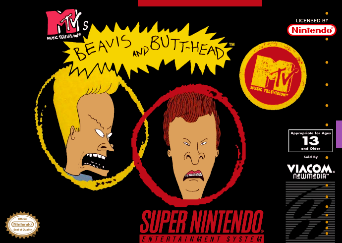 Beavis And Butthead (Usa) Snes Print Poster