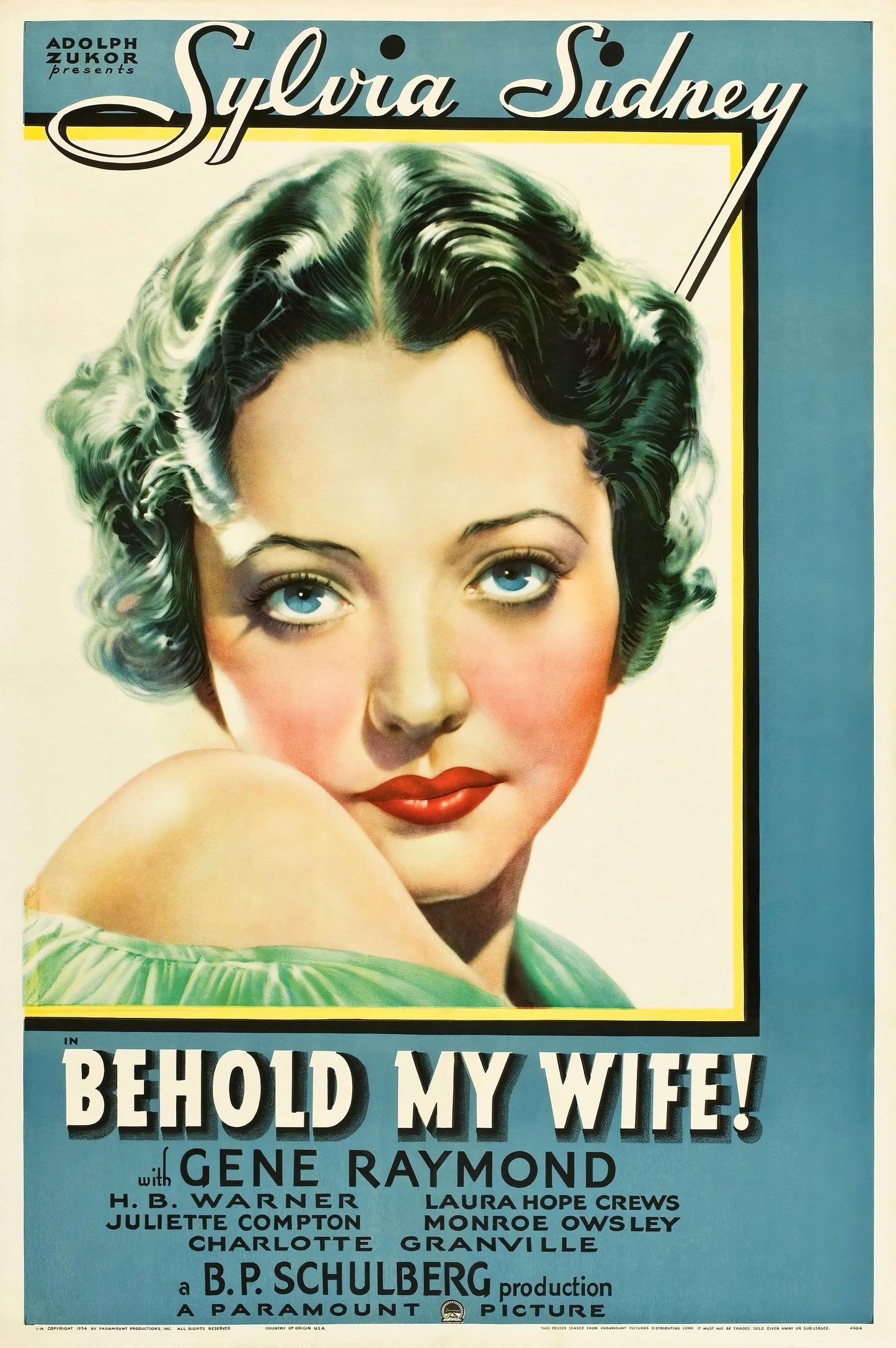 Behold My Wife! (1934) Movie Poster