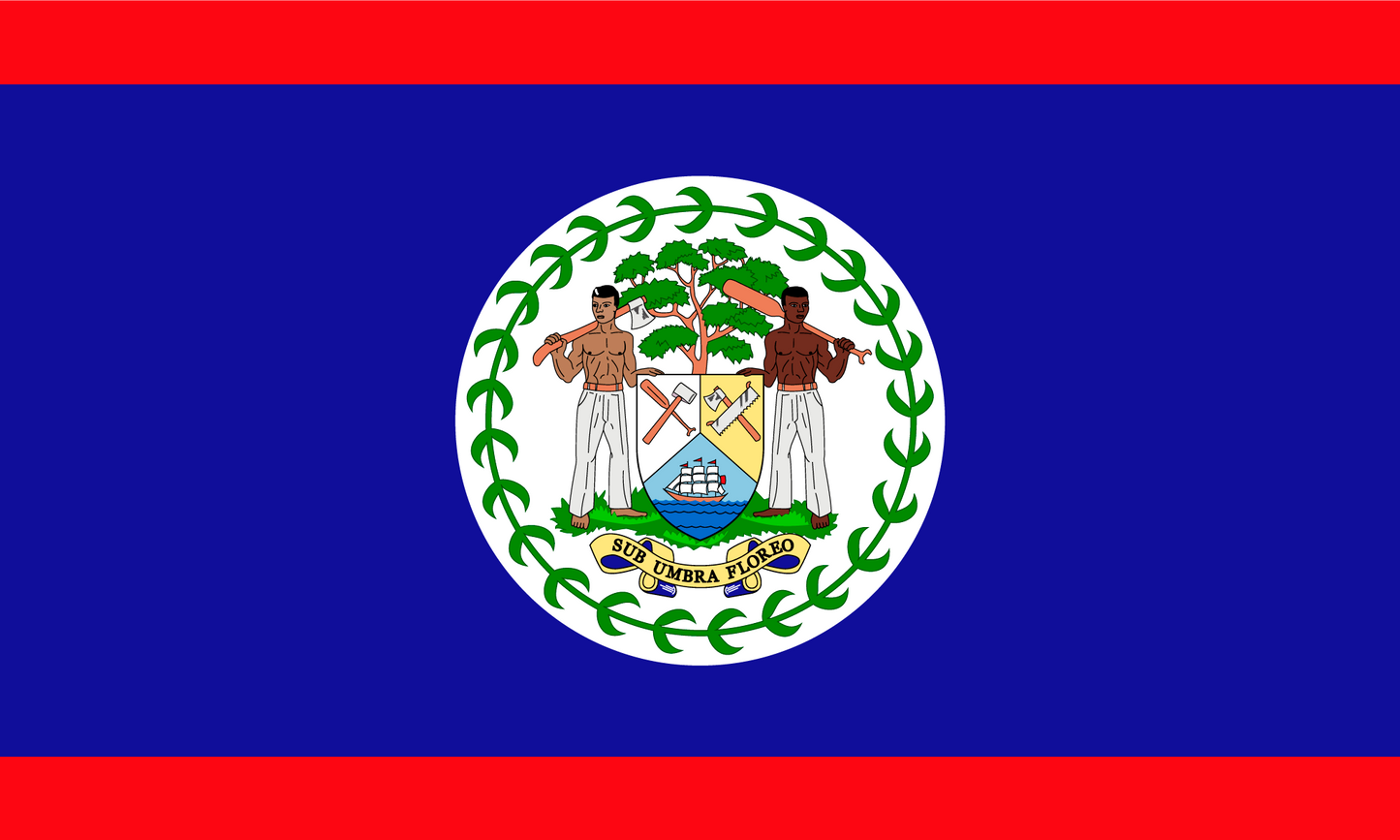 Belize Flag Print Poster