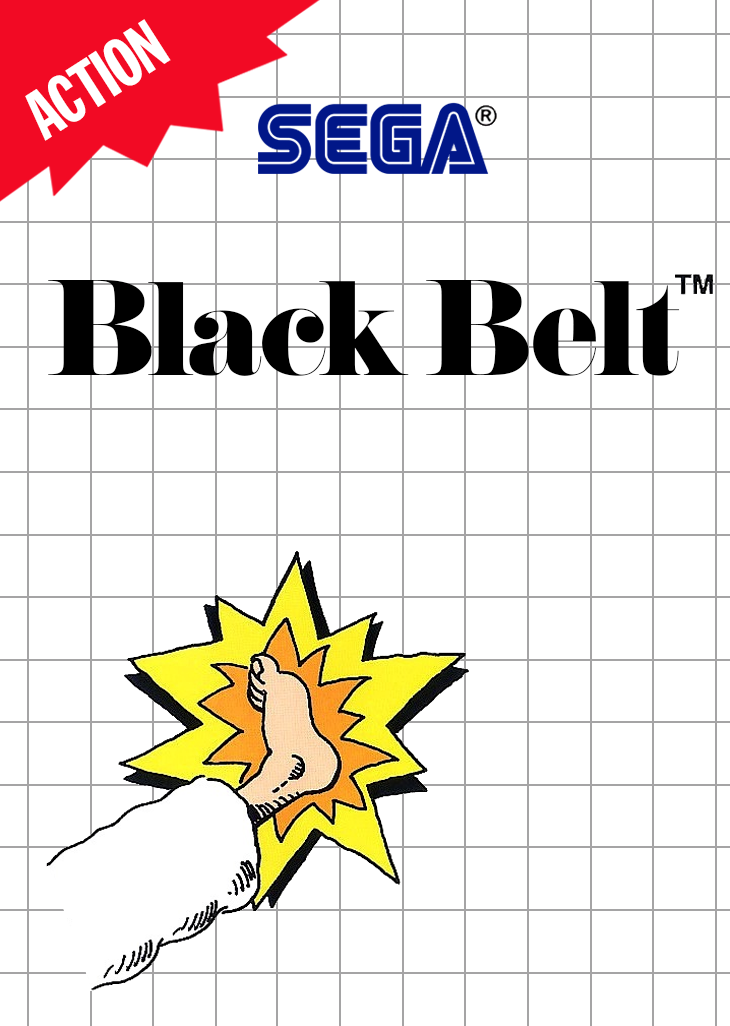 Black Belt Sega Master System Print Poster