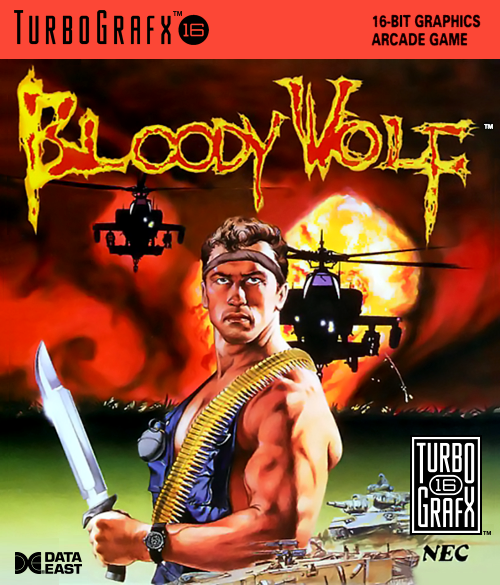 Bloody Wolf Turbografx 16 Print Poster