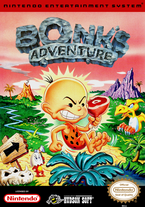 Bonk S Adventure (Usa) Nes Print Poster