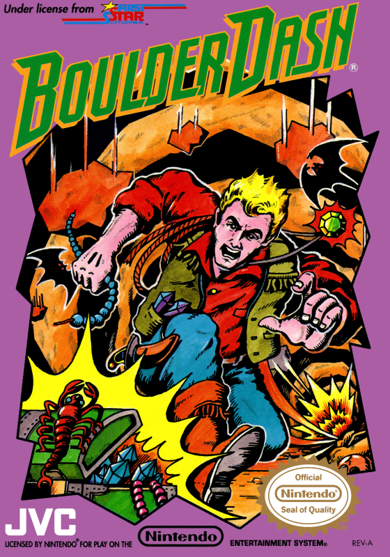 Boulder Dash (Usa) Nes Print Poster