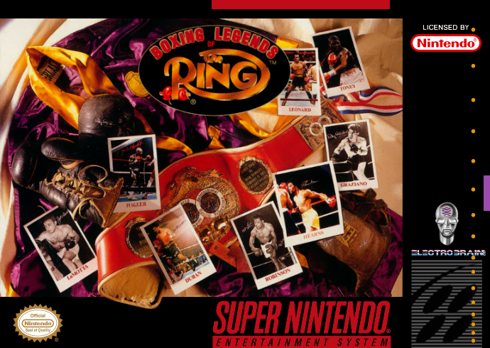 Boxing Legends Of The Ring (Usa) Snes Print Poster