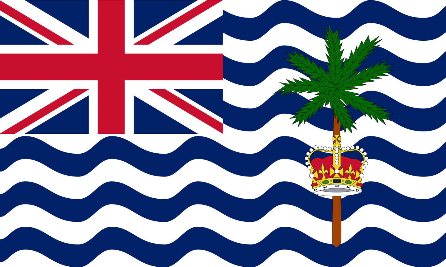 British Indian Territory Flag Print Poster