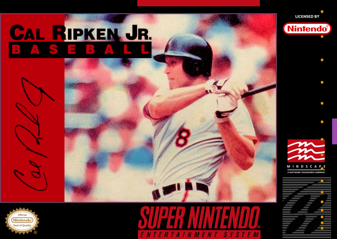 Cal Ripkin Jr. Baseball (Usa) Snes Print Poster