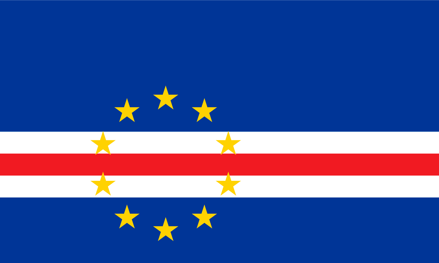 Cape Verde Flag Print Poster