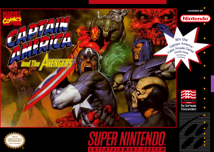 Captain America And The Avengers (Usa) Snes Print Poster