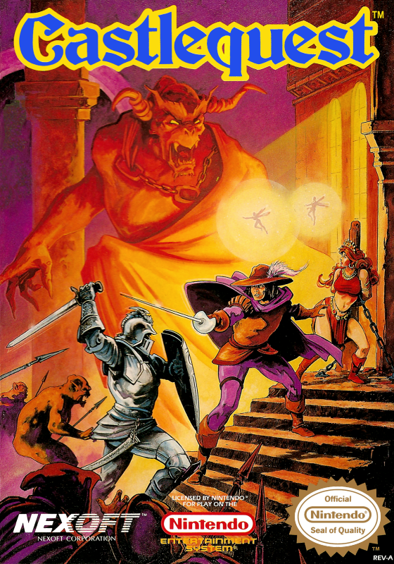 Castlequest (Usa) Nes Print Poster