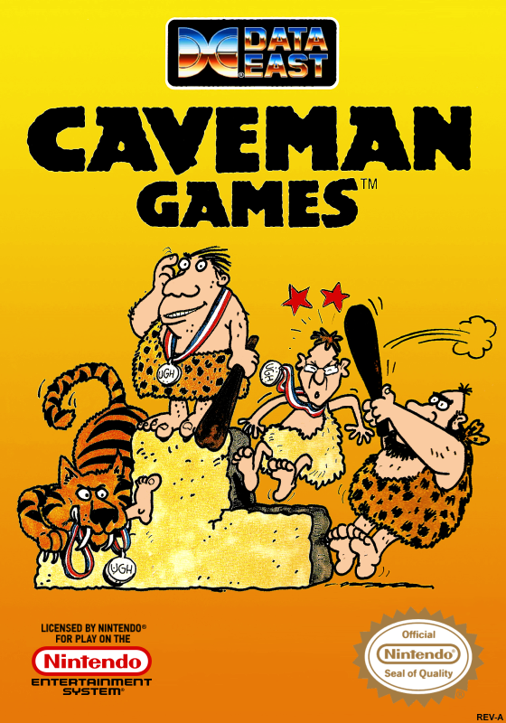 Caveman Games (Usa) Nes Print Poster