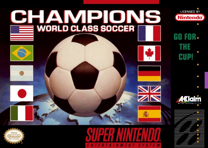 Champions World Class Soccer (Usa) Snes Print Poster