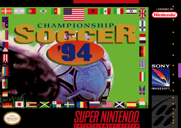Championship Soccer 94 (Usa) Snes Print Poster