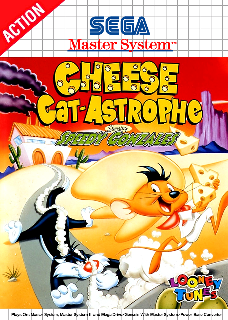 Cheese Cat Astrophe Starring Speedy Gonzales Sega Master System Print Poster