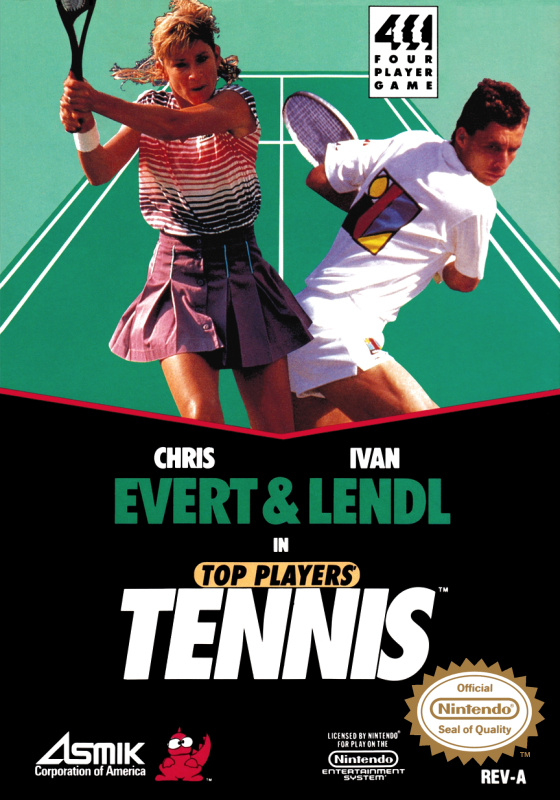 Chris Evert & Ivan Lendl In Top Players Tennis (Usa) Nes Print Poster