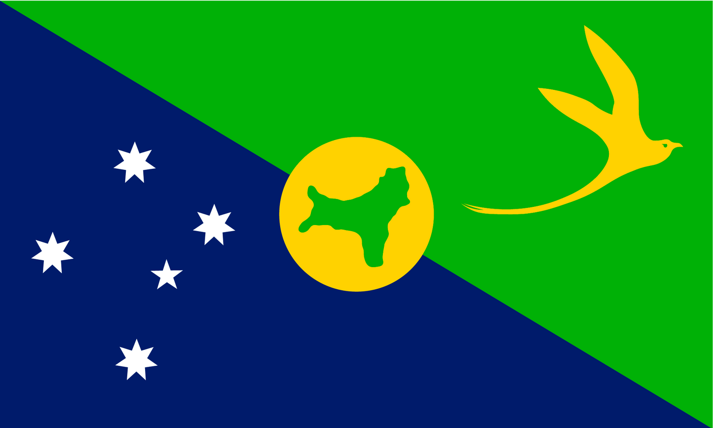 Christmas Island Flag Print Poster