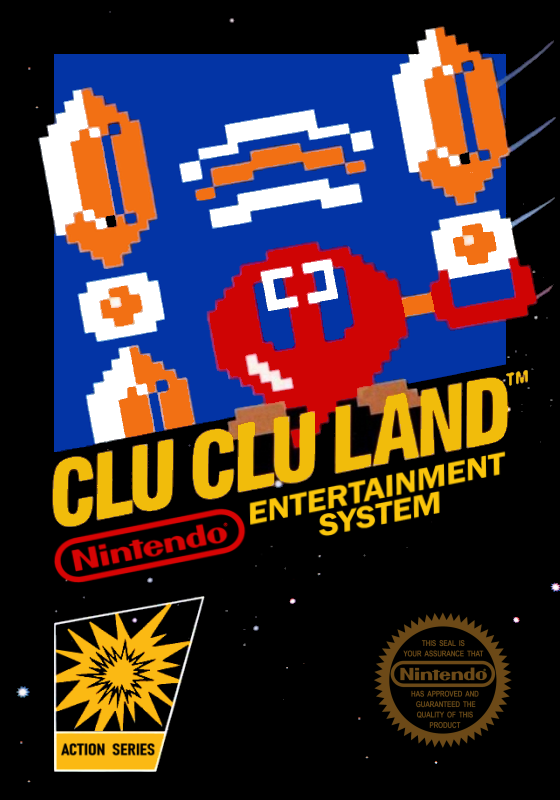 Clu Clu Land (Usa) Nes Print Poster