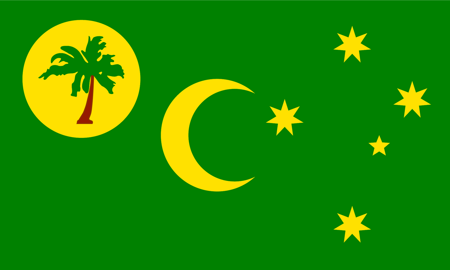 Cocos Islands Flag Print Poster