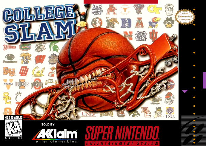 College Slam (Usa) Snes Print Poster