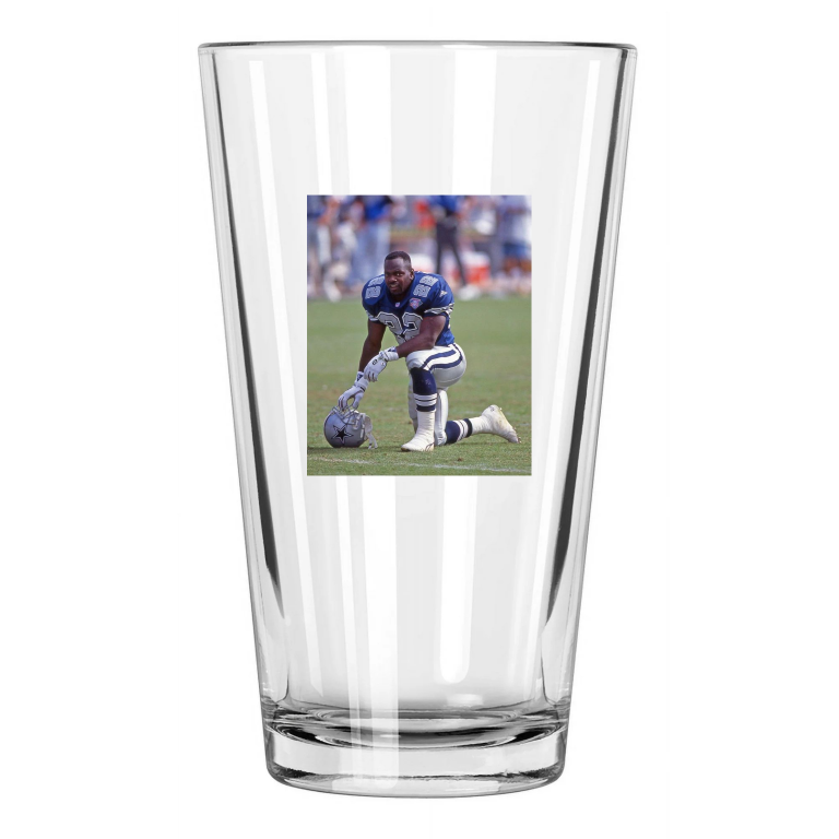 Dallas Cowboys Emmitt Smith Photo Football Hof 2010 Pint Beer Drinking Glass