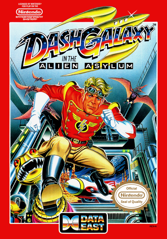 Dash Galaxy In The Alien Asylum (Usa) Nes Print Poster