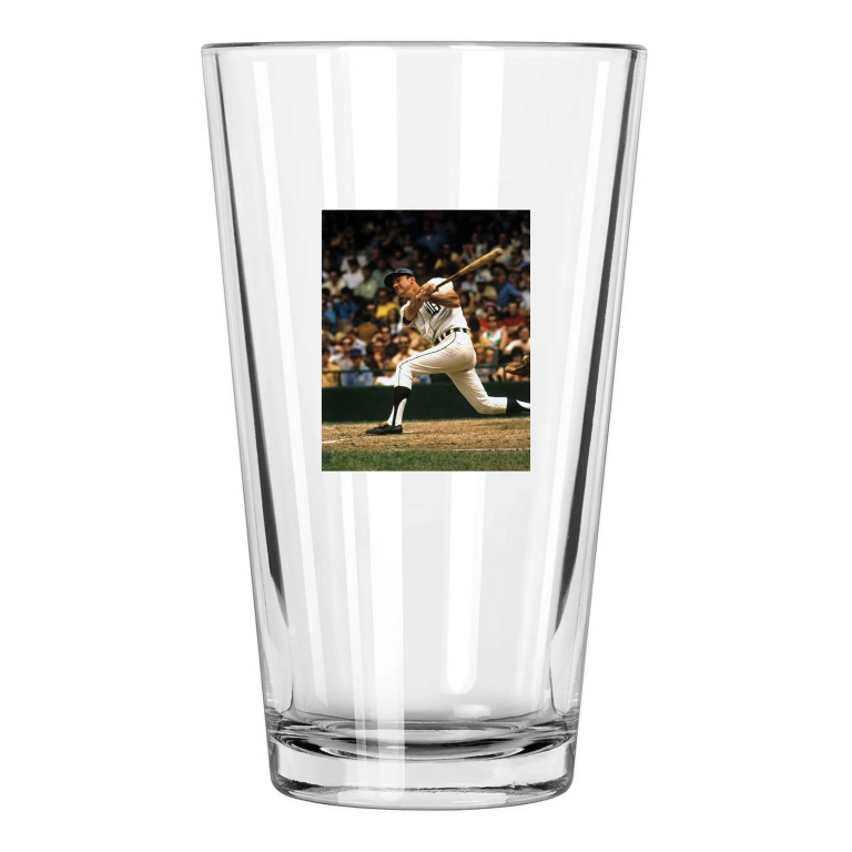Detroit Tigers Al Kaline Photo Baseball Hof 80 1 Pint Beer Drinking Glass
