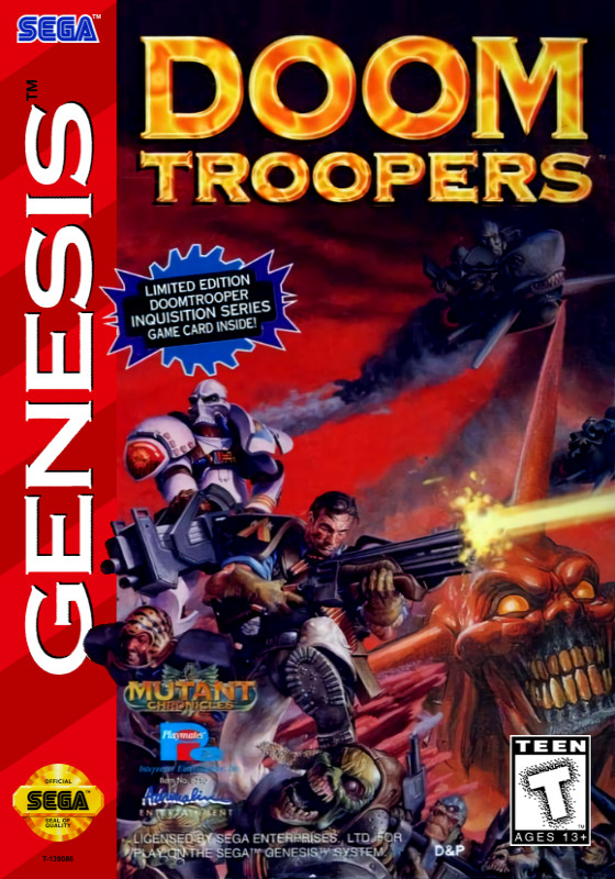 Doom Troopers Mutant Chronicles (Usa) Genesis Print Poster