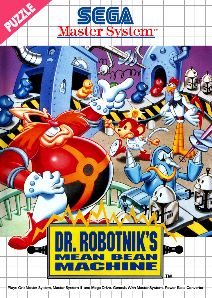 Dr. Robotnik'S Mean Bean Machine Sega Master System Print Poster