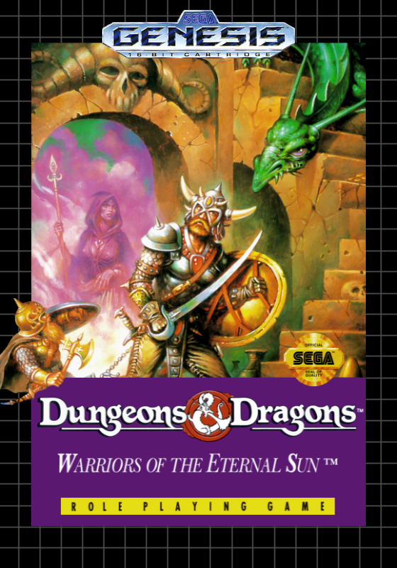 Dungeons & Dragons Warriors Of The Eternal Sun (Usa) Genesis Print Poster