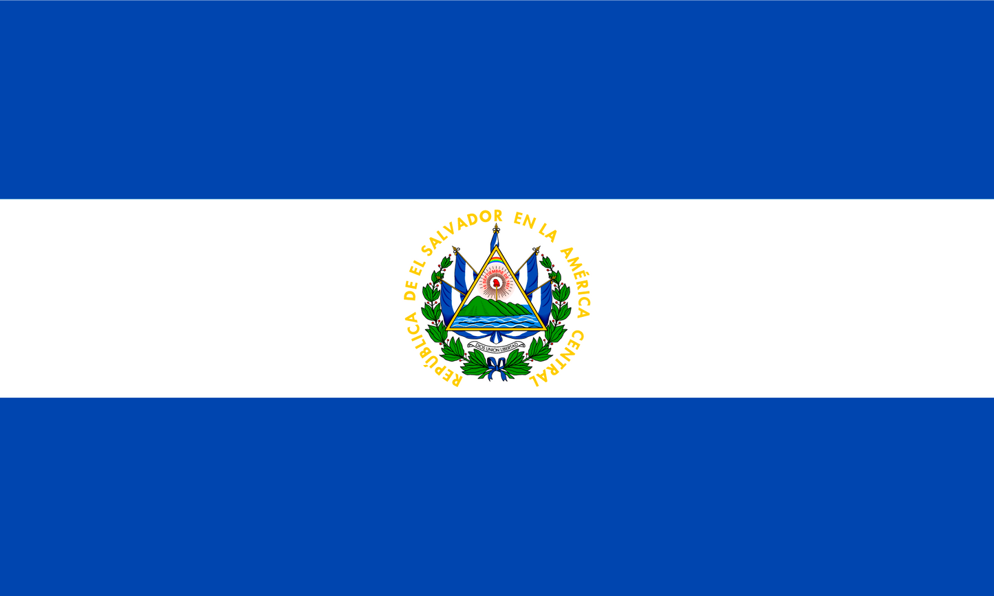 El Salvador Flag Print Poster