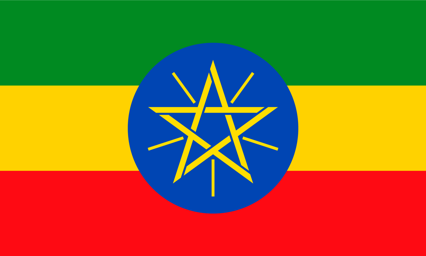 Ethiopia Flag Print Poster