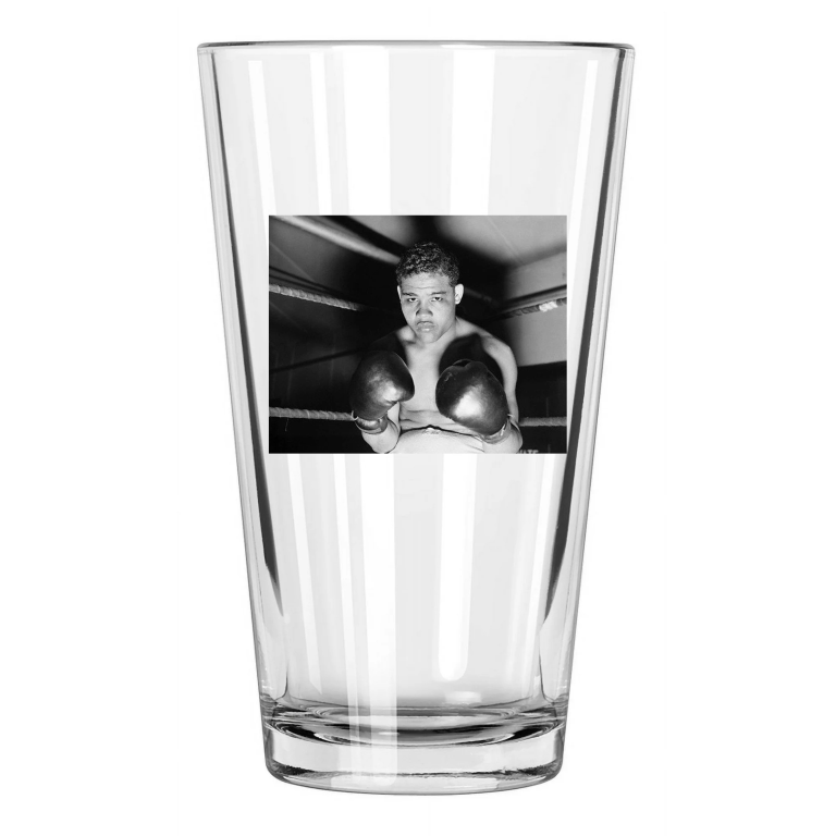 Famous Boxer Joe Louis Boxing Heavyweight Champion Pint Beer Drinking Glass